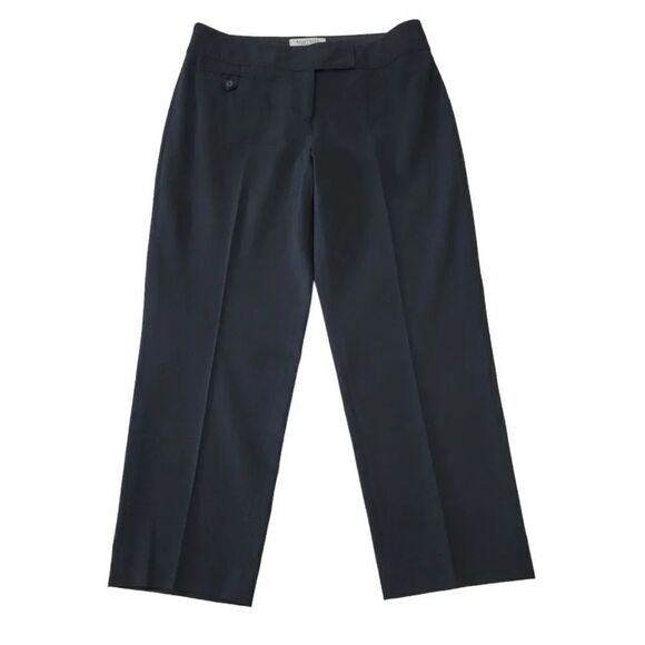 White House Black Market Legacy Stretch Crop Length Capri Trousers in Black 2R - Picture 1 of 8